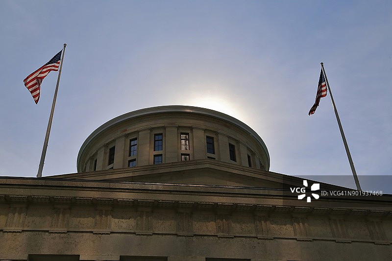 美国俄亥俄州哥伦布市俄亥俄州议会大厦图片素材