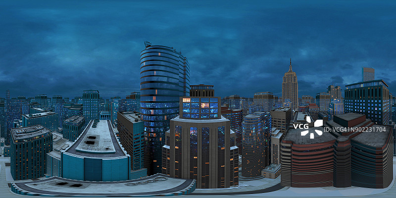 虚拟3D城市图片素材