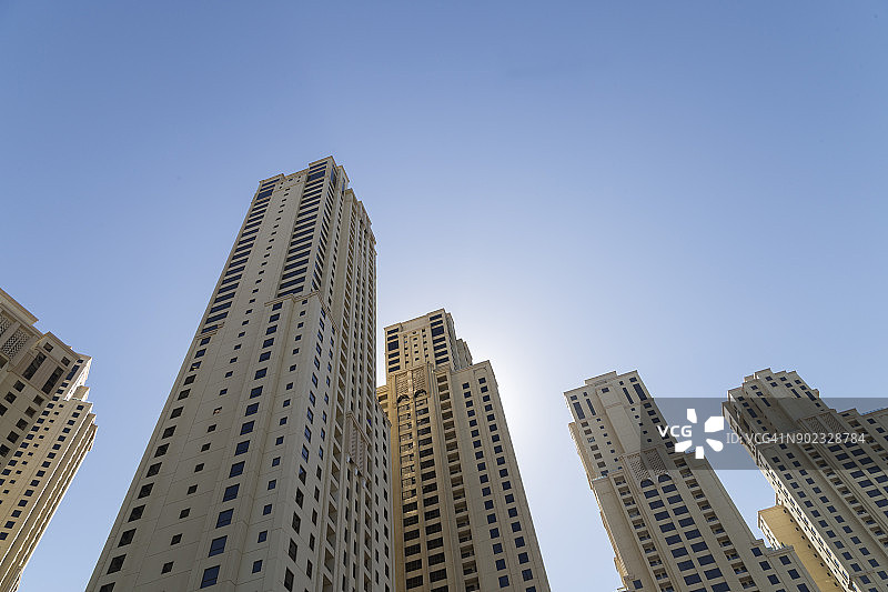 朱美拉海滩的住宅楼景观图片素材