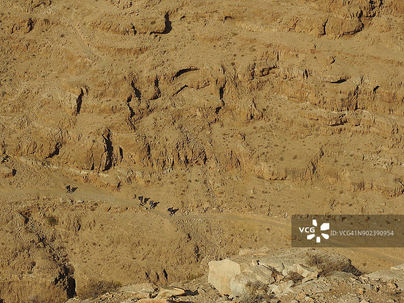 瓦迪凯尔特的徒步旅行者图片素材