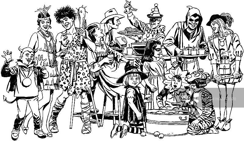 朋友们在聚会上图片素材