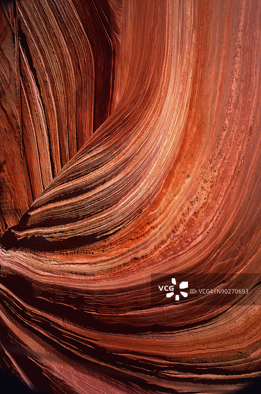 北科约特丘陵波浪，亚利桑那州图片素材