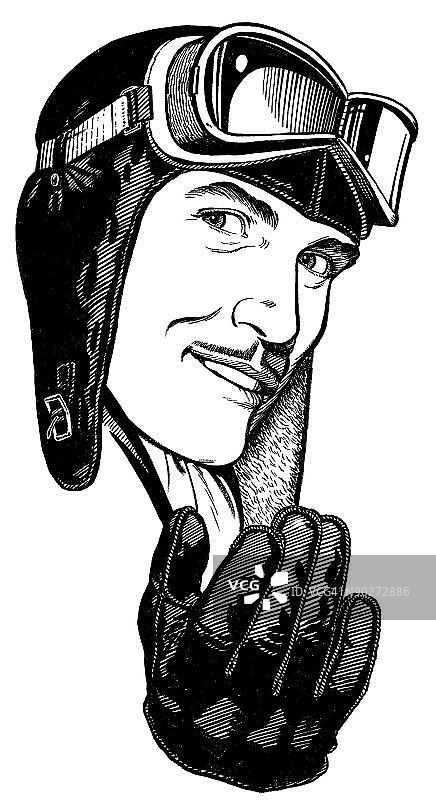 戴头盔的女人图片素材