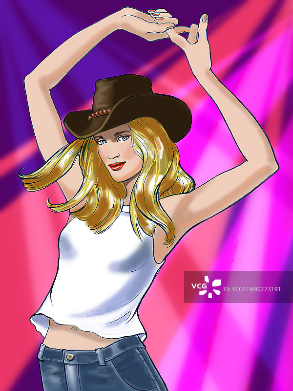 戴帽子的女人图片素材