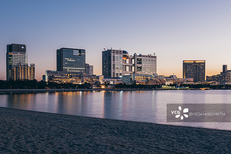 台场暮色图片素材