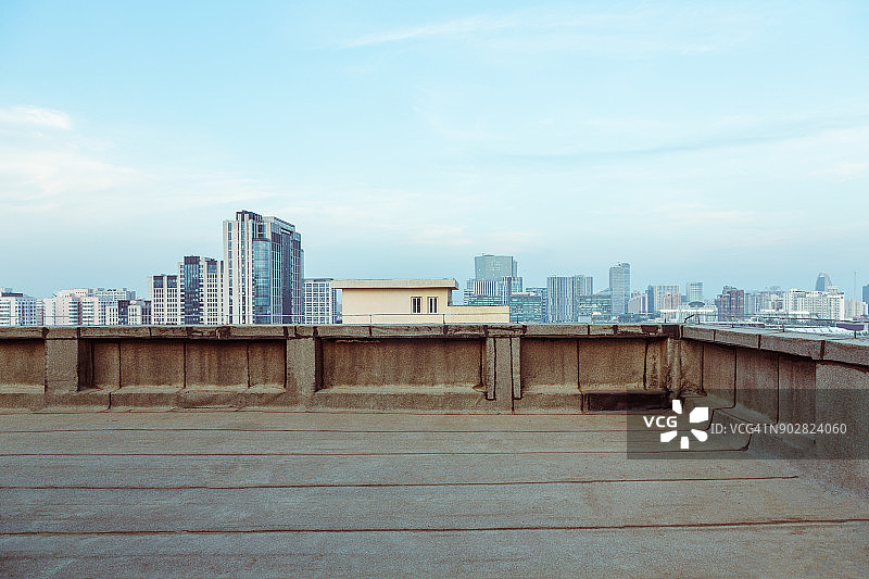 浙江杭州全景天际线图片素材