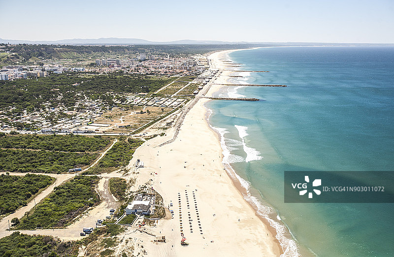 卡帕里卡海岸的航拍图片素材