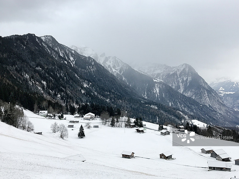 特里森贝格的冬季风光图片素材