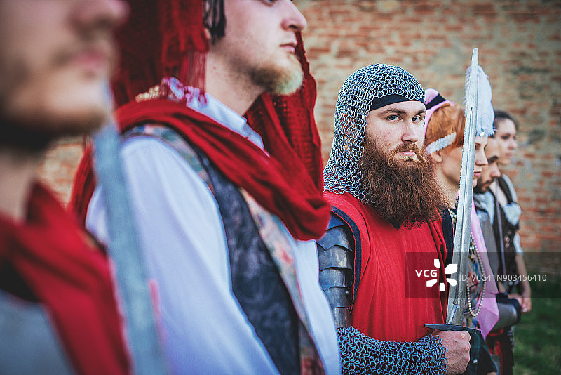 中世纪北欧仪仗队图片素材