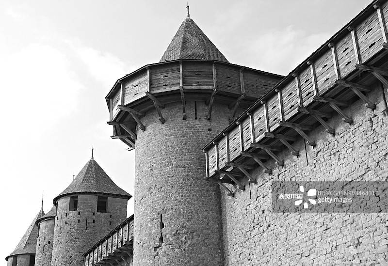 卡尔卡松防御体系 - 法国图片素材