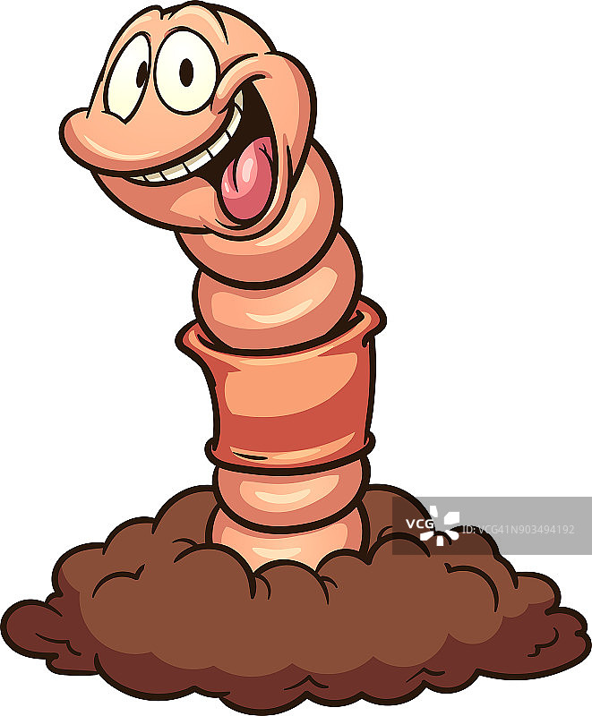 卡通蠕虫图片素材