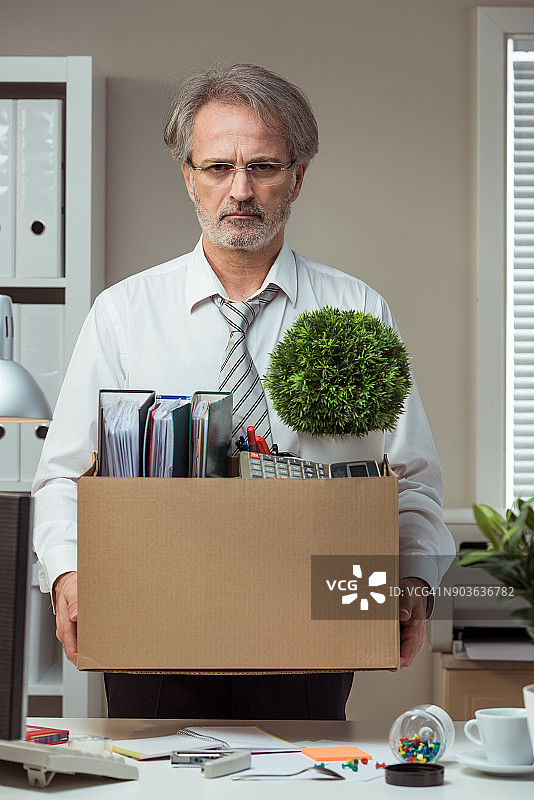 被解雇的商人图片素材