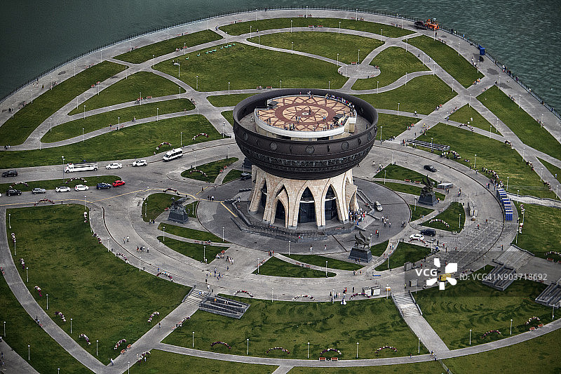 航拍喀山家庭中心图片素材