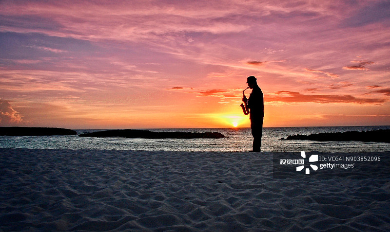 日落爵士图片素材