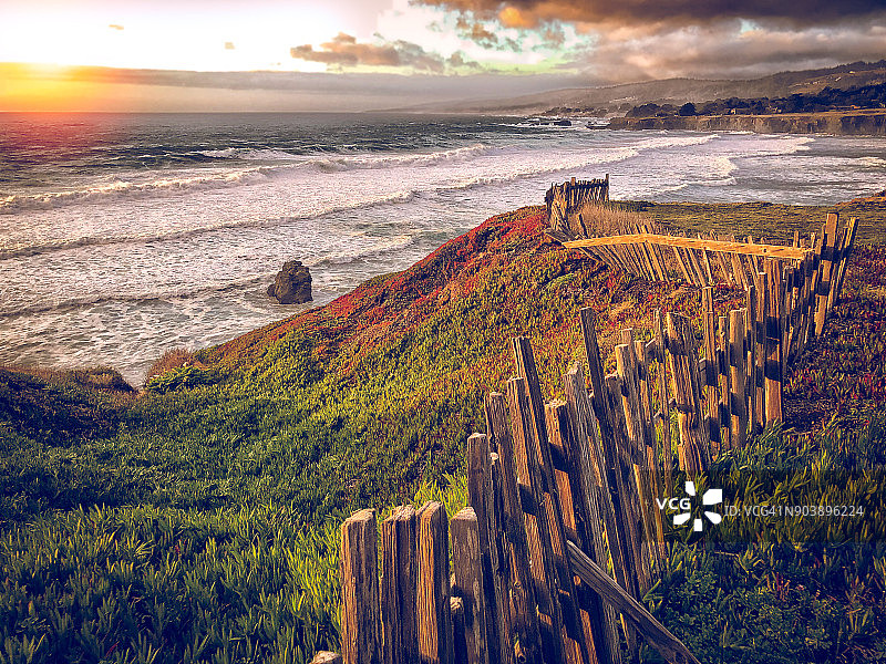 加利福尼亚州北部海岸图片素材