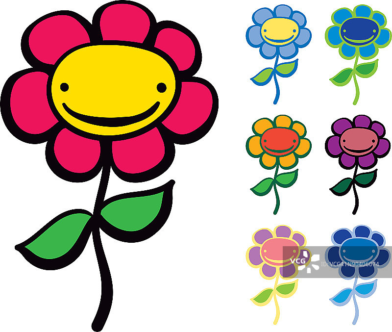 快乐的花朵图片素材