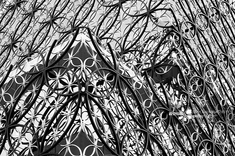 伯明翰图书馆单色照片图片素材