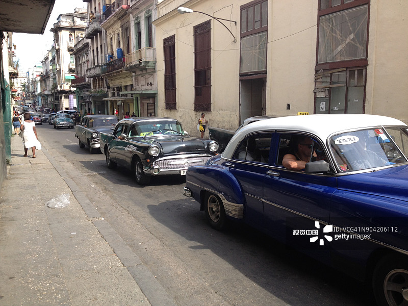 古巴的加勒比海风情图片素材