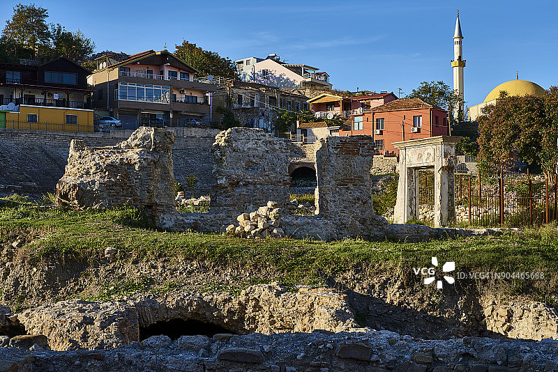 阿尔巴尼亚都拉斯罗马圆形剧场图片素材