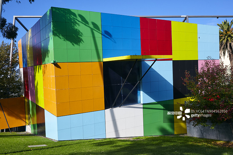 墨尔本博物馆的魔方建筑图片素材