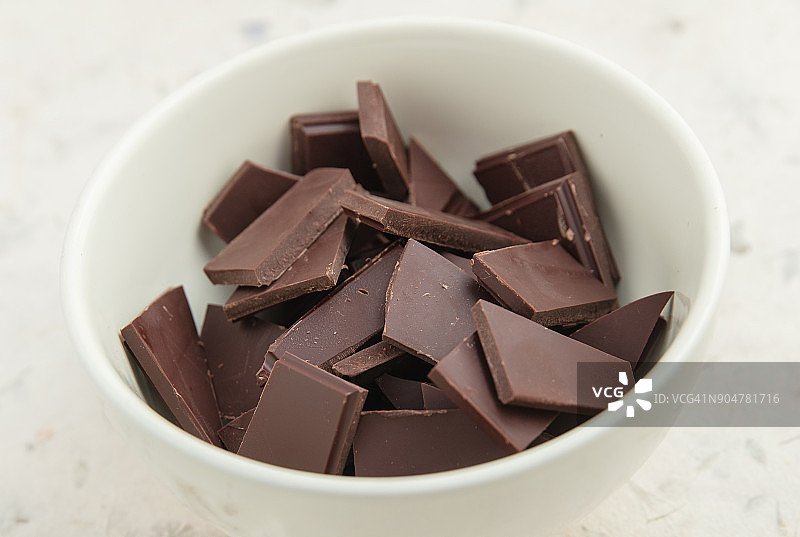 巧克力片碗图片素材