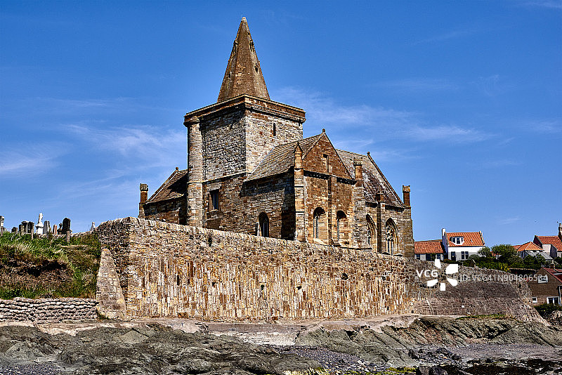 苏格兰法夫郡圣莫纳斯教堂图片素材