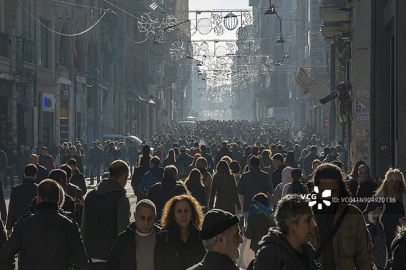 土耳其伊斯坦布尔贝伊奥卢独立大街图片素材