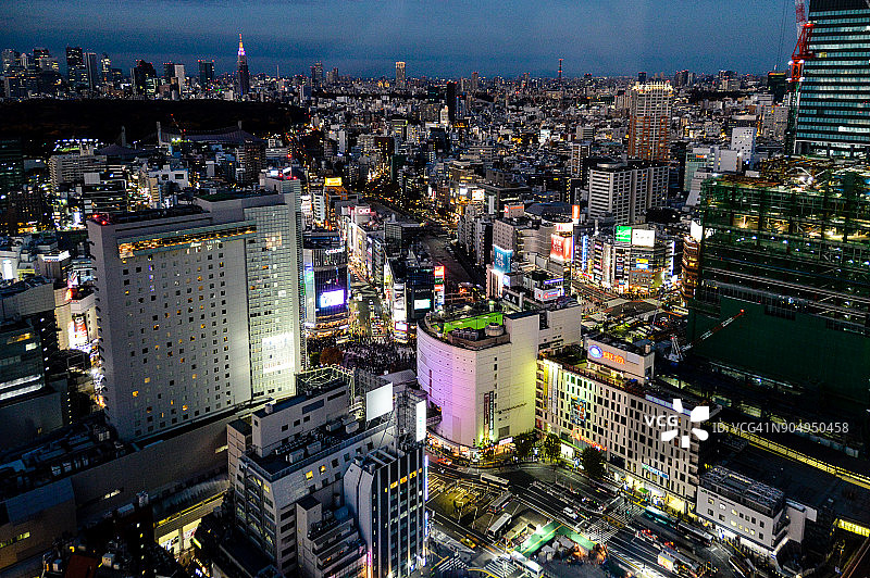 东京城市天际线图片素材