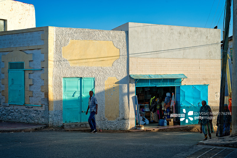 哈拉尔老城，埃塞俄比亚-2017年12月7日图片素材