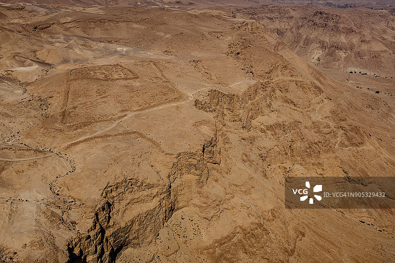 马萨达附近的罗马营地遗址图片素材