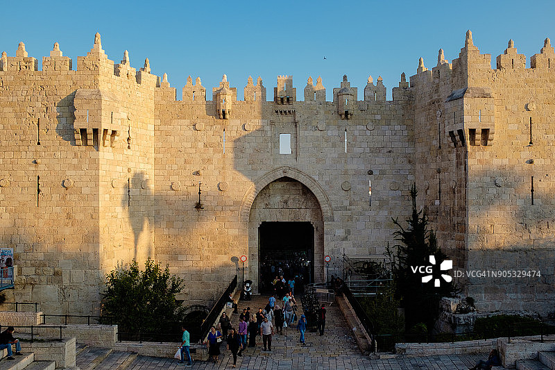 耶路撒冷的大马士革门图片素材