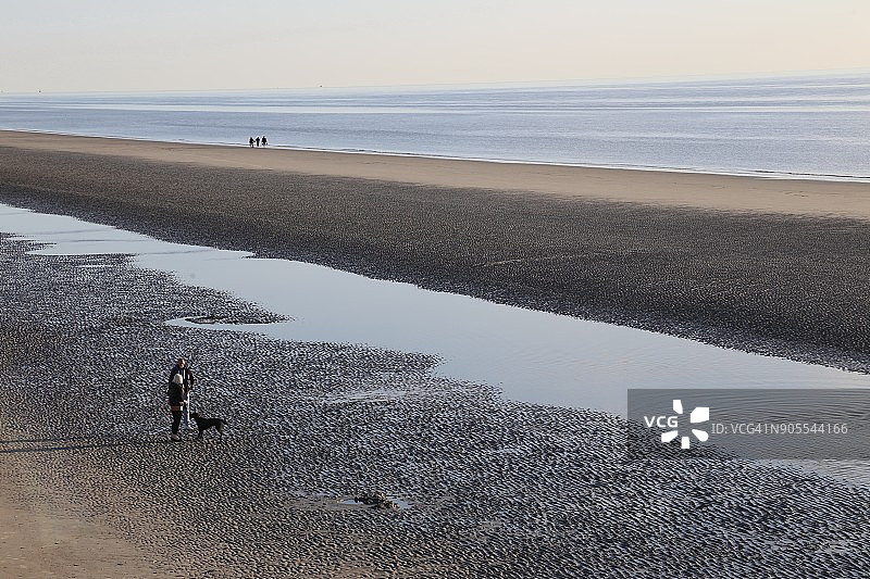 海边的沙洲图片素材
