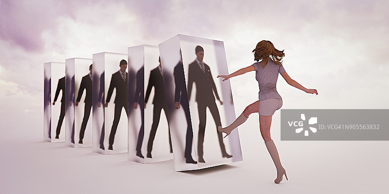 女商人替换男商人图片素材