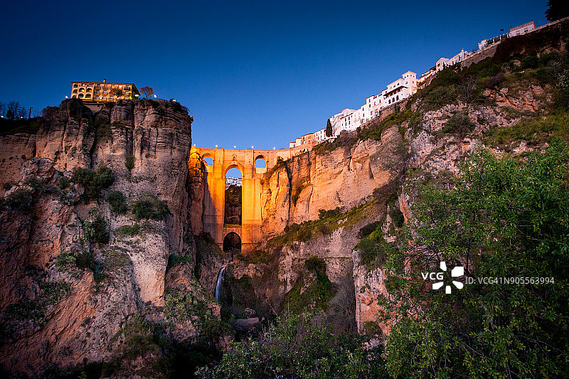 西班牙安达卢西亚马拉加省龙达新桥图片素材