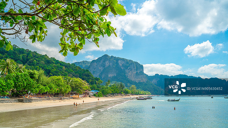 泰国甲米奥南海滩图片素材