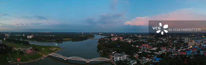 印度喀拉拉邦佩里亚河畔阿鲁瓦镇图片素材
