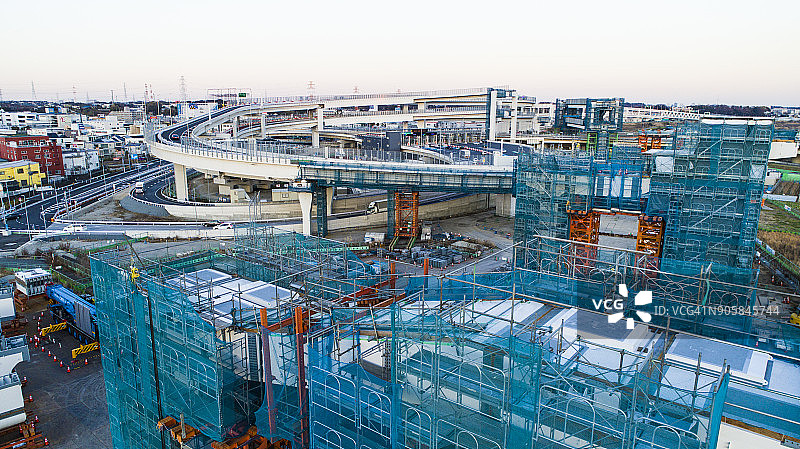 道路施工现场图片素材
