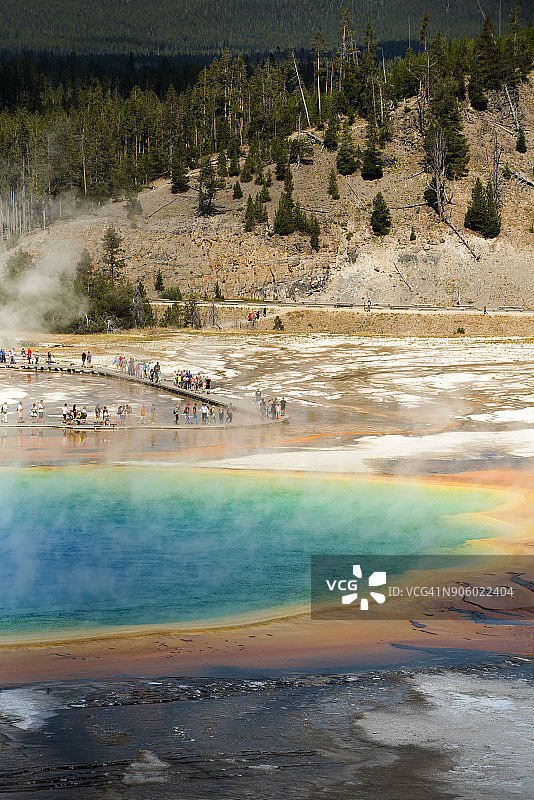 黄石国家公园大棱镜温泉图片素材
