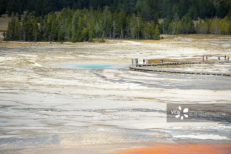 黄石国家公园大棱镜温泉图片素材