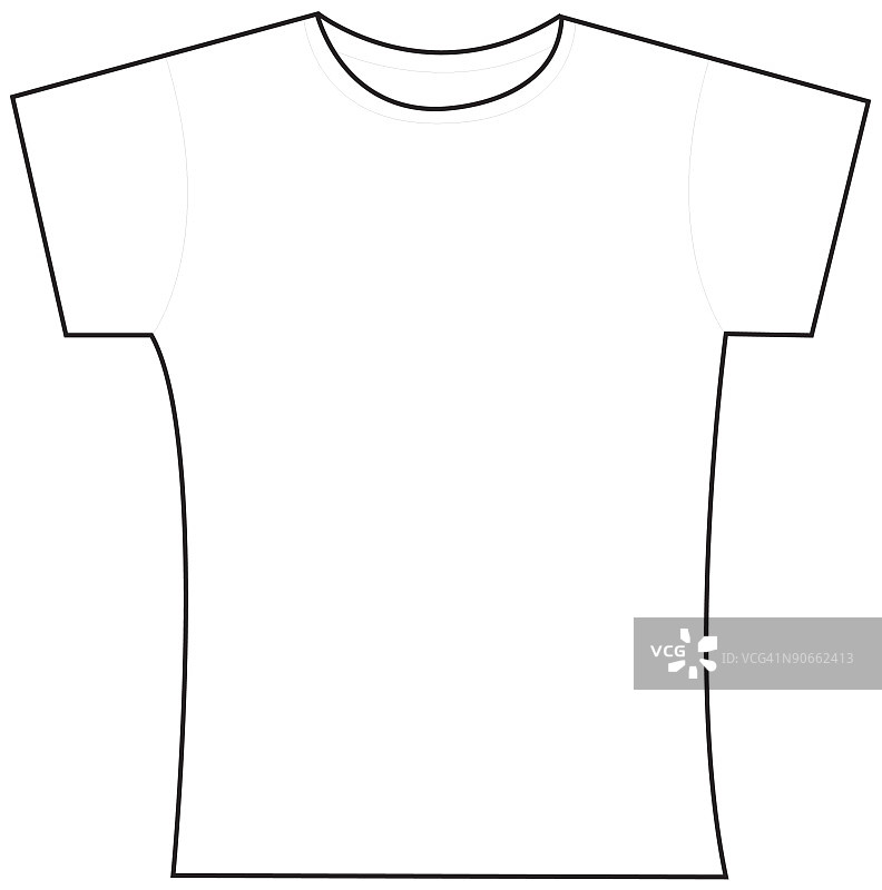 少女T恤图片素材