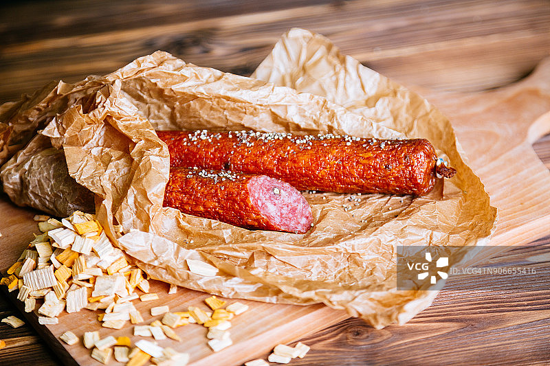 烟熏香肠图片素材