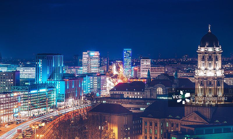 柏林蓝色高峰时段图片素材