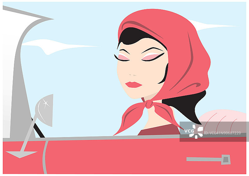 凯迪拉克女郎图片素材