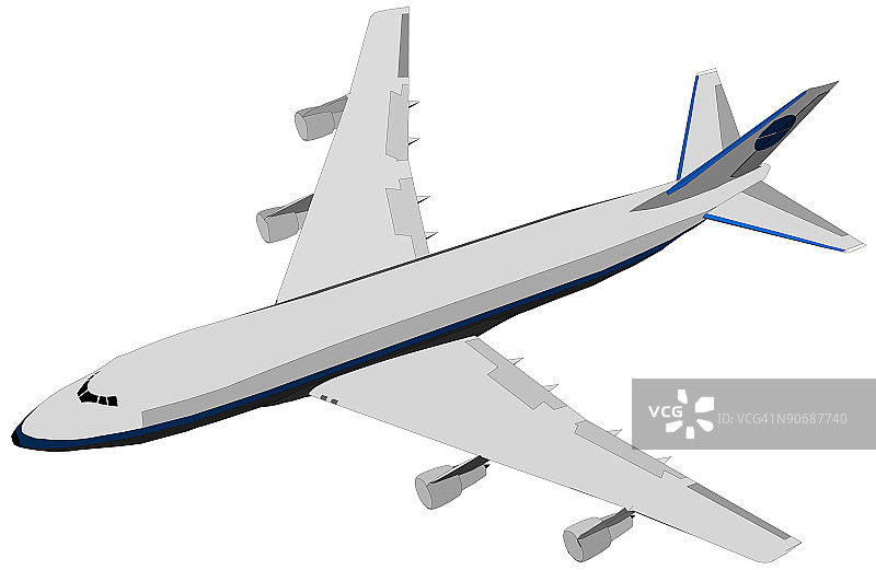 波音747飞机图片素材