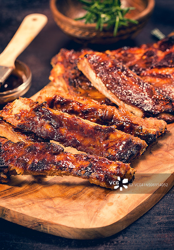 烤猪排图片素材