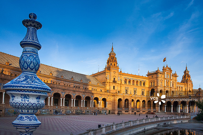 西班牙塞维利亚西班牙广场图片素材