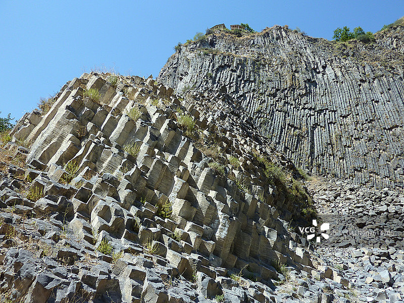 加尼峡谷玄武岩石柱地貌（“石头交响曲”），亚美尼亚图片素材