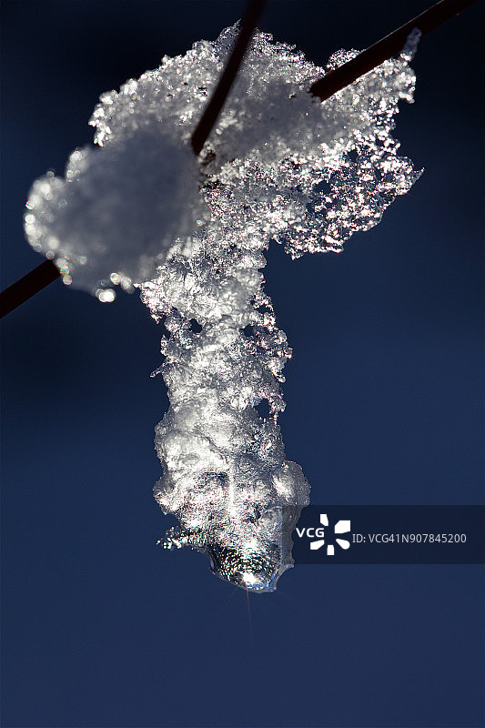 融化的冰雪图片素材