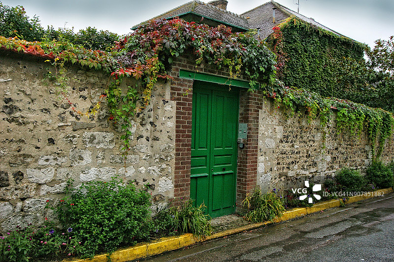 法国吉维尼的门口图片素材