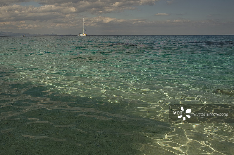 撒丁岛海水图片素材
